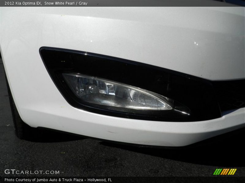 Snow White Pearl / Gray 2012 Kia Optima EX