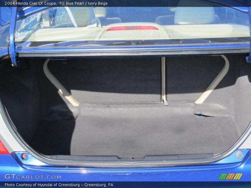 Fiji Blue Pearl / Ivory Beige 2004 Honda Civic LX Coupe