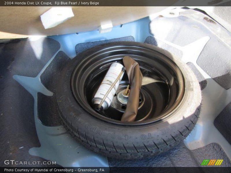 Fiji Blue Pearl / Ivory Beige 2004 Honda Civic LX Coupe