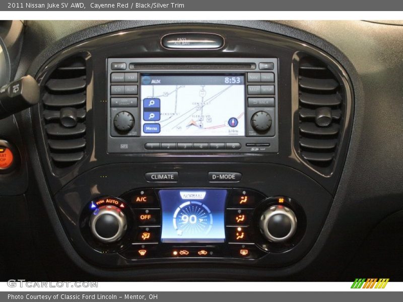 Cayenne Red / Black/Silver Trim 2011 Nissan Juke SV AWD