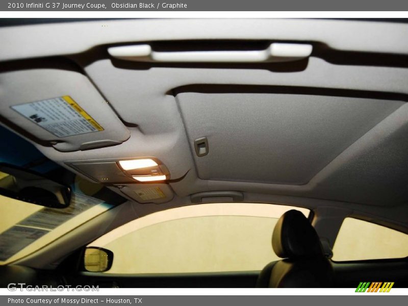 Obsidian Black / Graphite 2010 Infiniti G 37 Journey Coupe