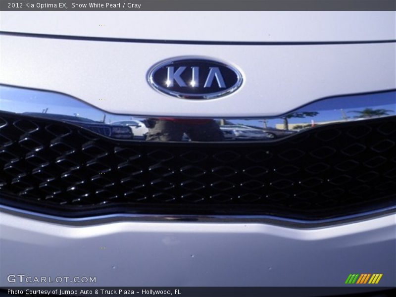 Snow White Pearl / Gray 2012 Kia Optima EX