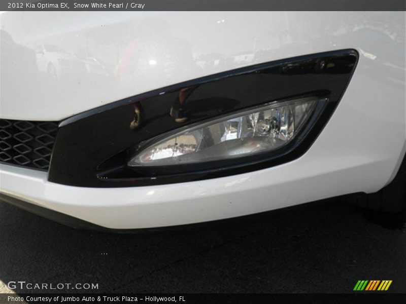Snow White Pearl / Gray 2012 Kia Optima EX