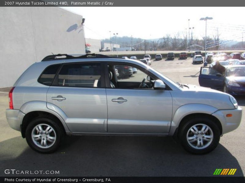 Platinum Metallic / Gray 2007 Hyundai Tucson Limited 4WD
