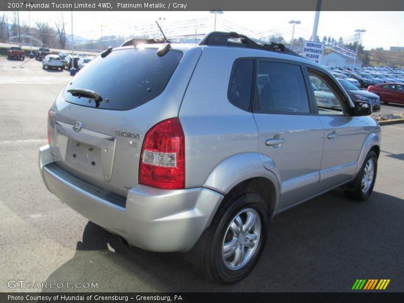 Platinum Metallic / Gray 2007 Hyundai Tucson Limited 4WD