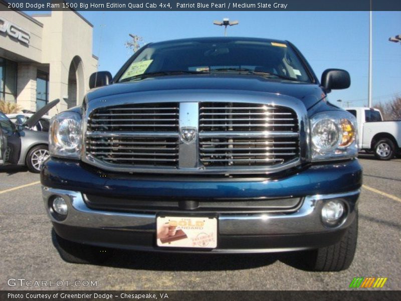 Patriot Blue Pearl / Medium Slate Gray 2008 Dodge Ram 1500 Big Horn Edition Quad Cab 4x4