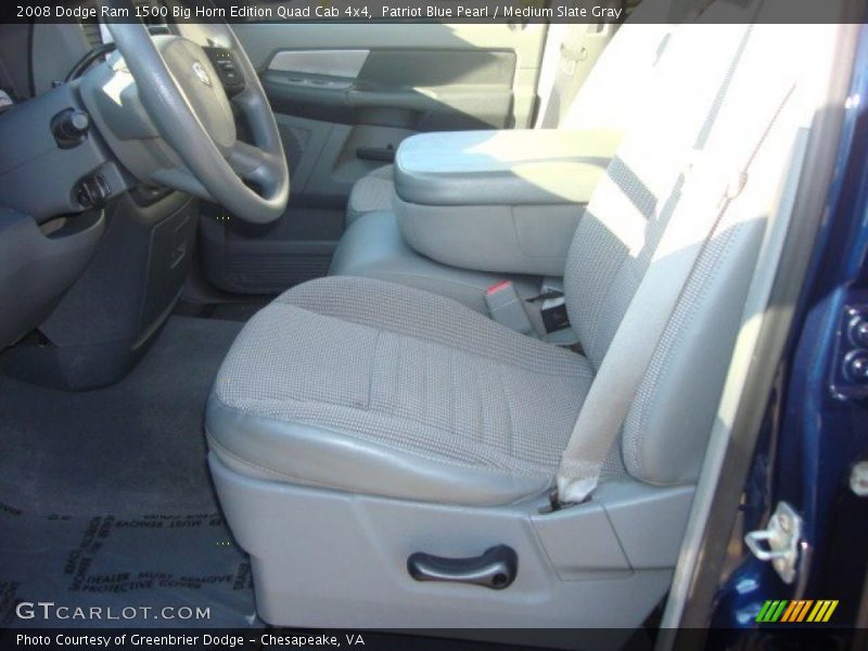 Patriot Blue Pearl / Medium Slate Gray 2008 Dodge Ram 1500 Big Horn Edition Quad Cab 4x4