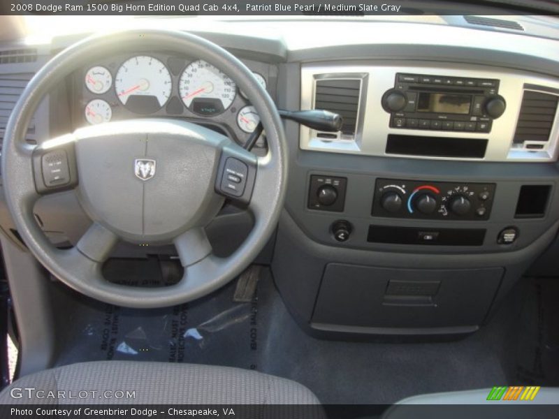Patriot Blue Pearl / Medium Slate Gray 2008 Dodge Ram 1500 Big Horn Edition Quad Cab 4x4