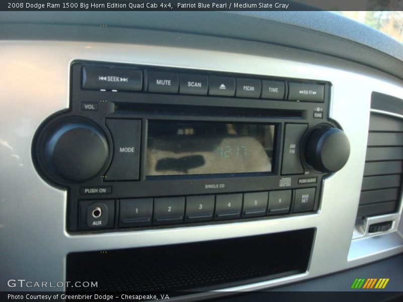 Patriot Blue Pearl / Medium Slate Gray 2008 Dodge Ram 1500 Big Horn Edition Quad Cab 4x4