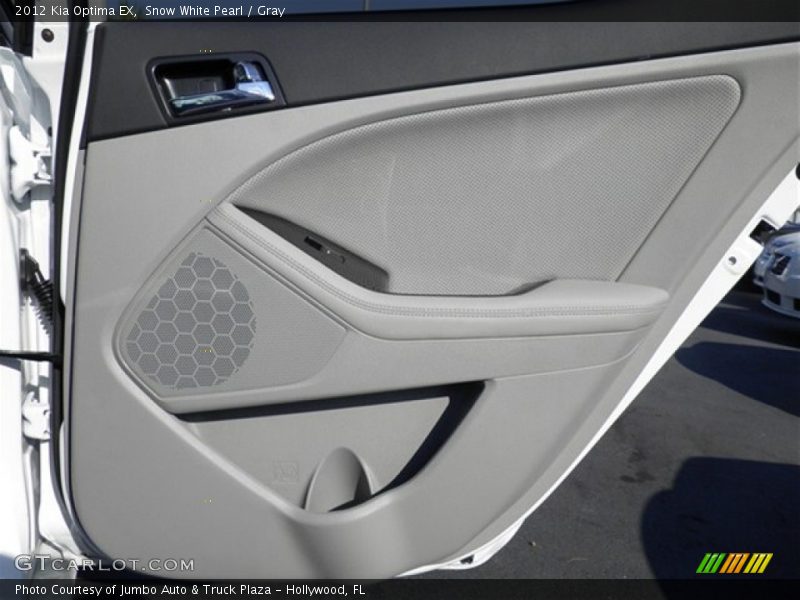Snow White Pearl / Gray 2012 Kia Optima EX