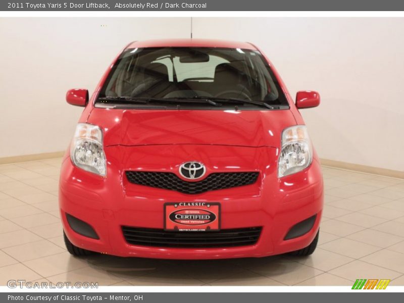 Absolutely Red / Dark Charcoal 2011 Toyota Yaris 5 Door Liftback