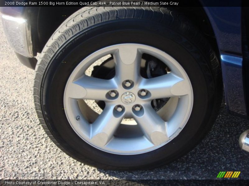 Patriot Blue Pearl / Medium Slate Gray 2008 Dodge Ram 1500 Big Horn Edition Quad Cab 4x4