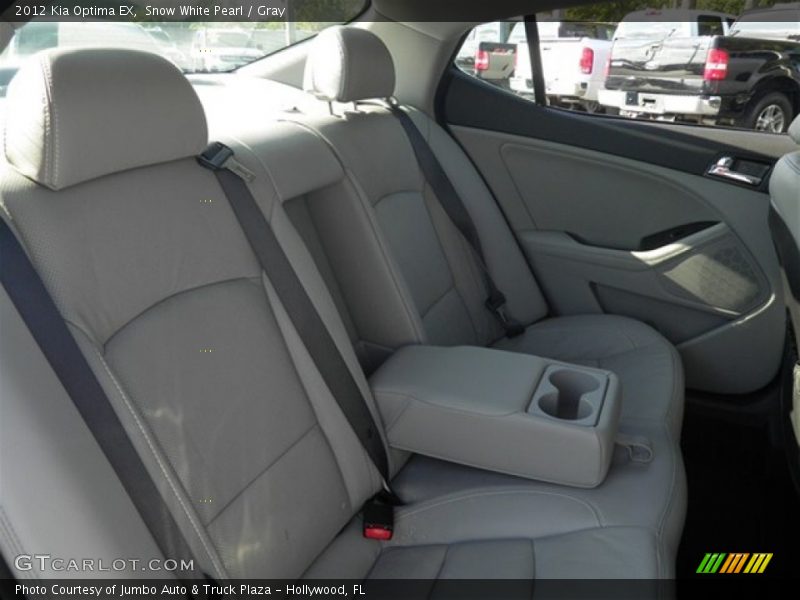 Snow White Pearl / Gray 2012 Kia Optima EX
