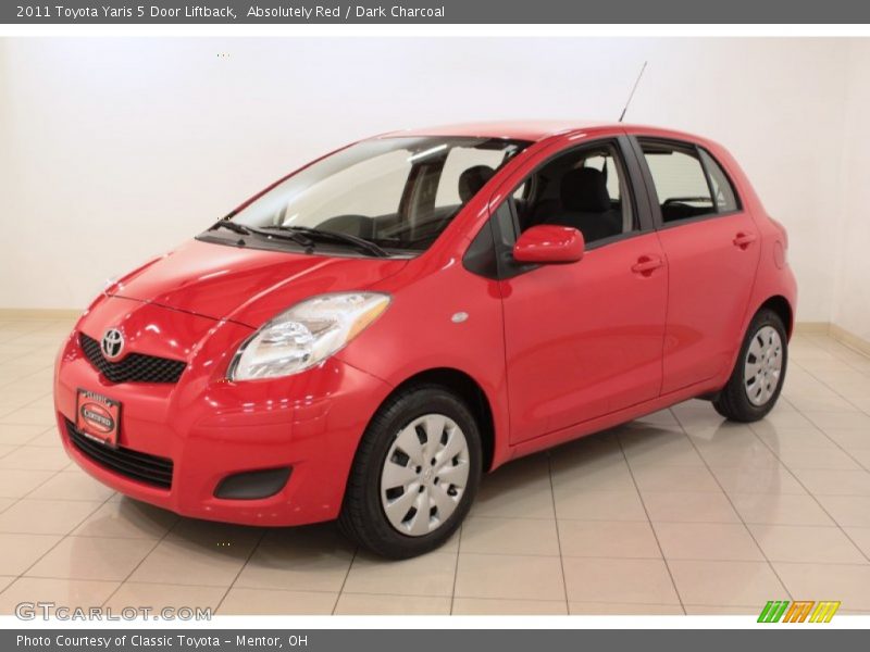 Absolutely Red / Dark Charcoal 2011 Toyota Yaris 5 Door Liftback