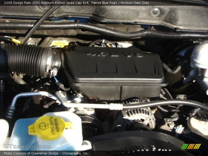 Patriot Blue Pearl / Medium Slate Gray 2008 Dodge Ram 1500 Big Horn Edition Quad Cab 4x4