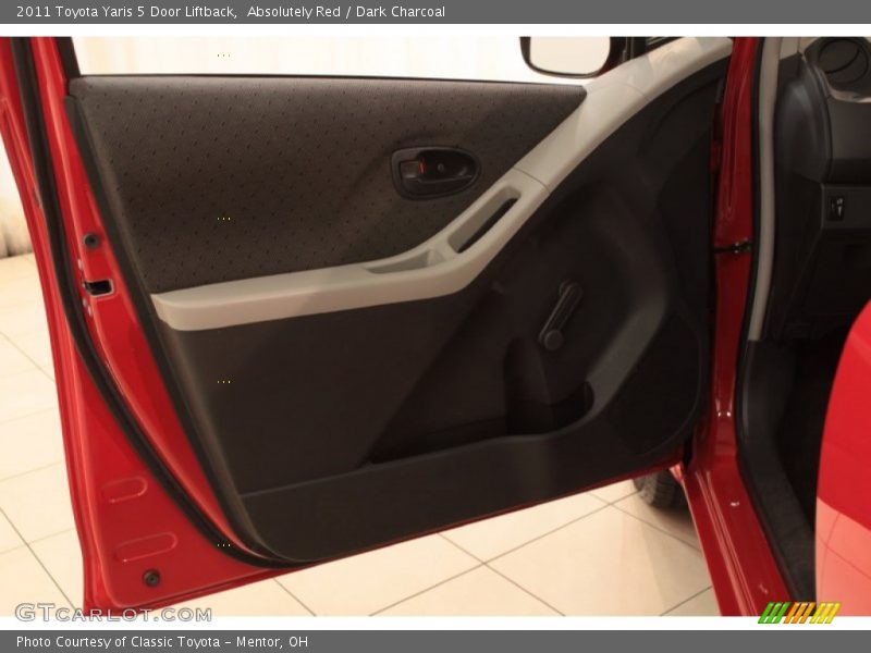 Absolutely Red / Dark Charcoal 2011 Toyota Yaris 5 Door Liftback
