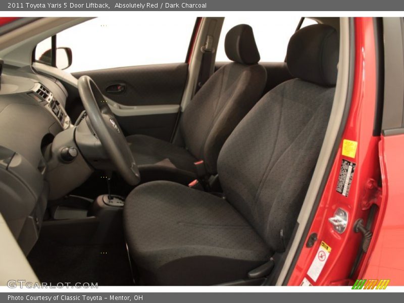 Absolutely Red / Dark Charcoal 2011 Toyota Yaris 5 Door Liftback