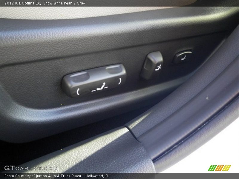 Snow White Pearl / Gray 2012 Kia Optima EX