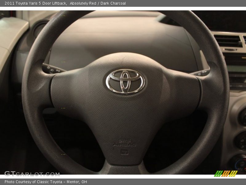 Absolutely Red / Dark Charcoal 2011 Toyota Yaris 5 Door Liftback