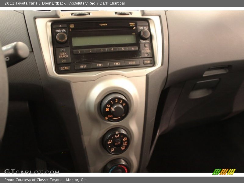Absolutely Red / Dark Charcoal 2011 Toyota Yaris 5 Door Liftback