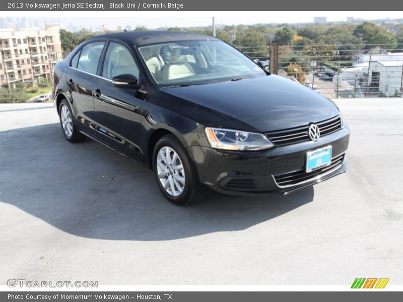 Black Uni / Cornsilk Beige 2013 Volkswagen Jetta SE Sedan