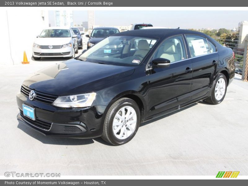 Black Uni / Cornsilk Beige 2013 Volkswagen Jetta SE Sedan