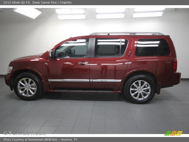 Deep Garnet Red / Graphite 2010 Infiniti QX 56