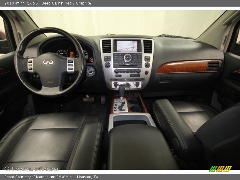 Deep Garnet Red / Graphite 2010 Infiniti QX 56