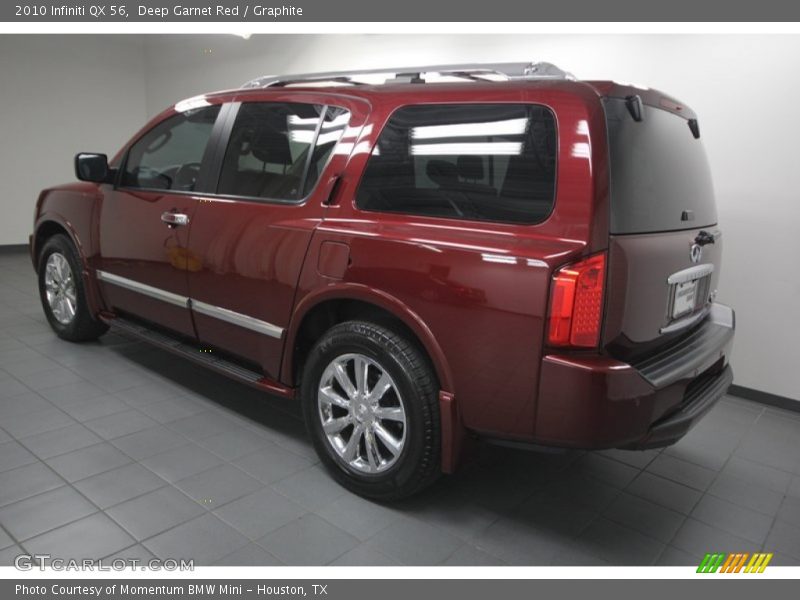 Deep Garnet Red / Graphite 2010 Infiniti QX 56