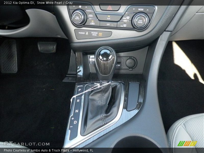 Snow White Pearl / Gray 2012 Kia Optima EX