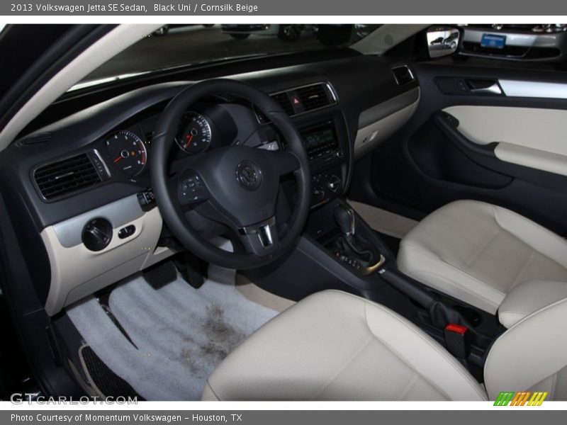 Black Uni / Cornsilk Beige 2013 Volkswagen Jetta SE Sedan