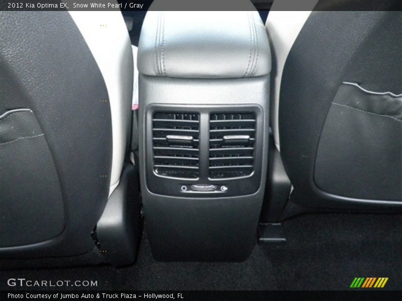 Snow White Pearl / Gray 2012 Kia Optima EX
