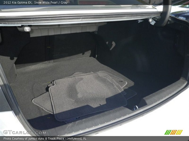 Snow White Pearl / Gray 2012 Kia Optima EX