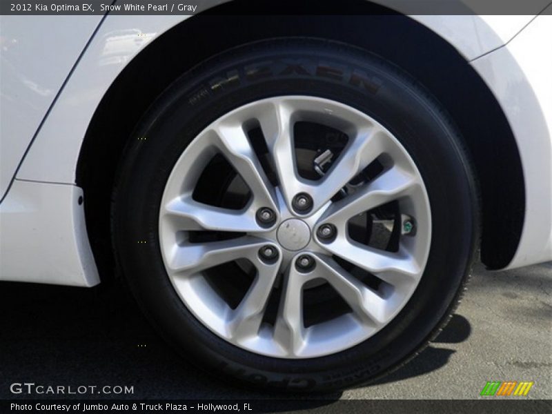 Snow White Pearl / Gray 2012 Kia Optima EX