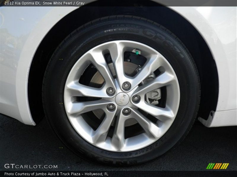Snow White Pearl / Gray 2012 Kia Optima EX