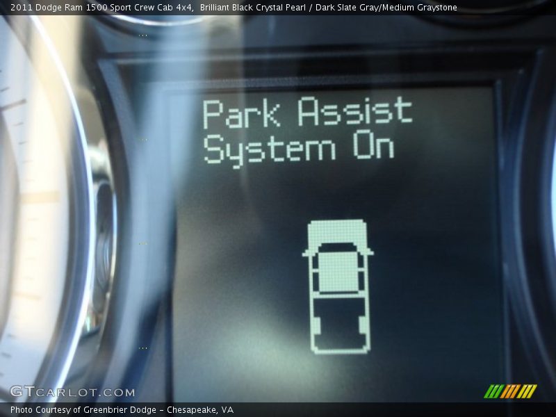 Brilliant Black Crystal Pearl / Dark Slate Gray/Medium Graystone 2011 Dodge Ram 1500 Sport Crew Cab 4x4