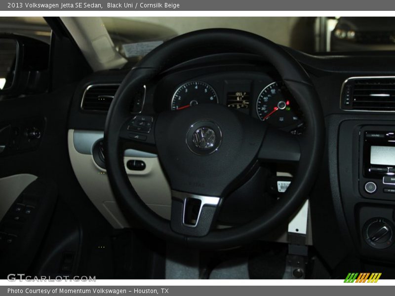 Black Uni / Cornsilk Beige 2013 Volkswagen Jetta SE Sedan