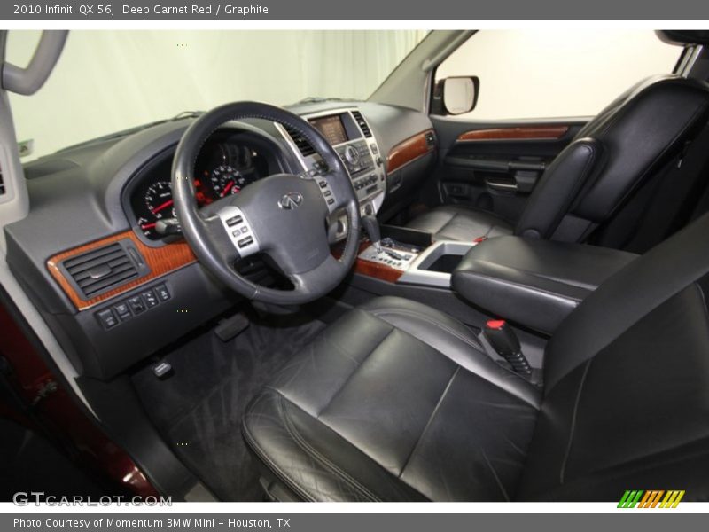 Deep Garnet Red / Graphite 2010 Infiniti QX 56