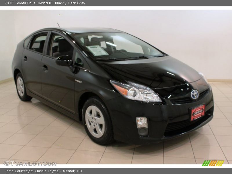 Black / Dark Gray 2010 Toyota Prius Hybrid III