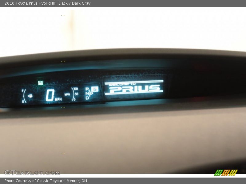 Black / Dark Gray 2010 Toyota Prius Hybrid III
