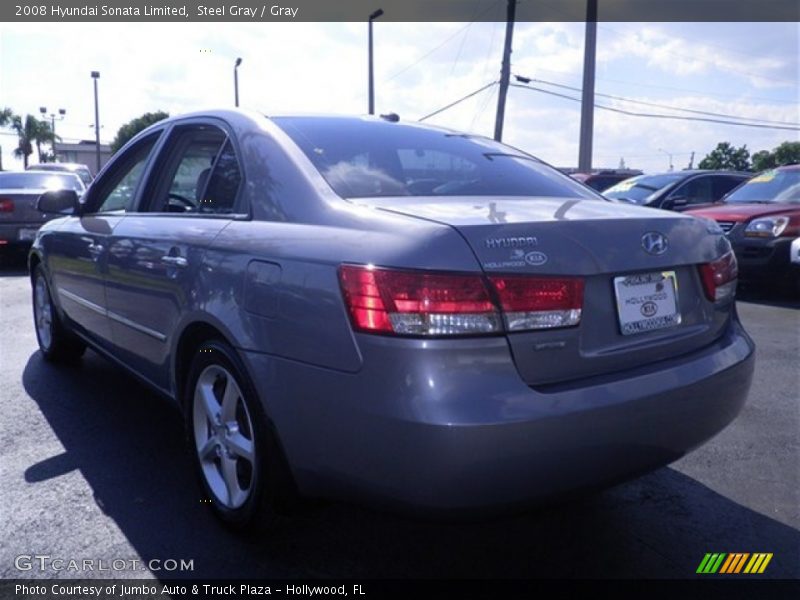 Steel Gray / Gray 2008 Hyundai Sonata Limited