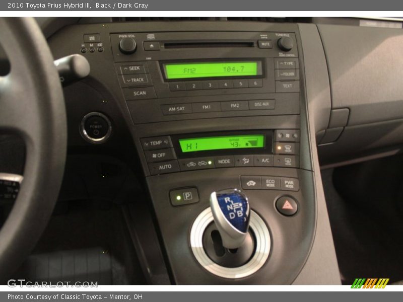 Black / Dark Gray 2010 Toyota Prius Hybrid III