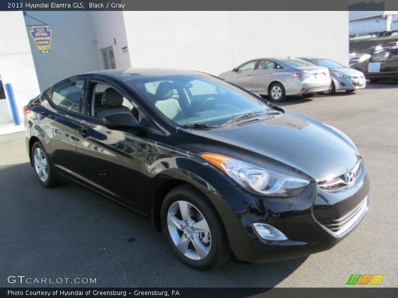 Black / Gray 2013 Hyundai Elantra GLS