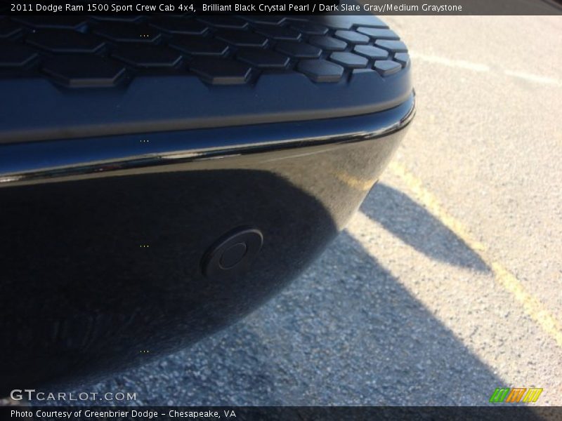 Brilliant Black Crystal Pearl / Dark Slate Gray/Medium Graystone 2011 Dodge Ram 1500 Sport Crew Cab 4x4