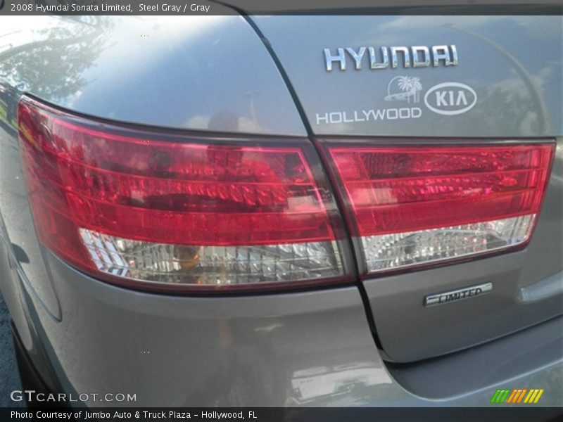 Steel Gray / Gray 2008 Hyundai Sonata Limited