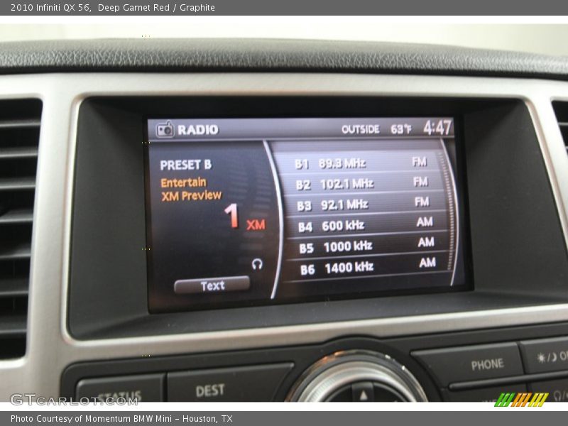 Deep Garnet Red / Graphite 2010 Infiniti QX 56