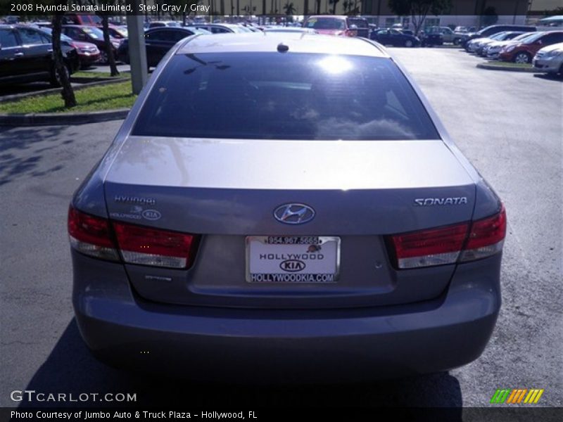 Steel Gray / Gray 2008 Hyundai Sonata Limited