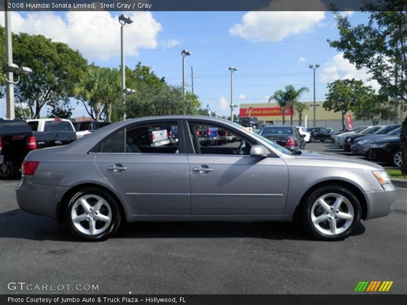 Steel Gray / Gray 2008 Hyundai Sonata Limited