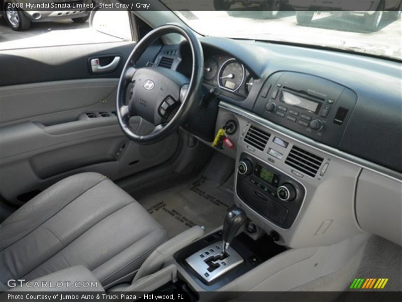 Steel Gray / Gray 2008 Hyundai Sonata Limited