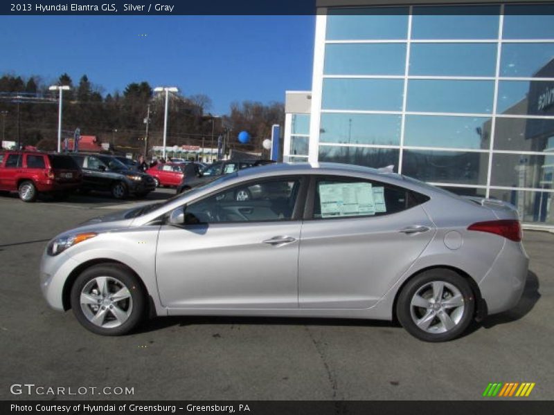Silver / Gray 2013 Hyundai Elantra GLS